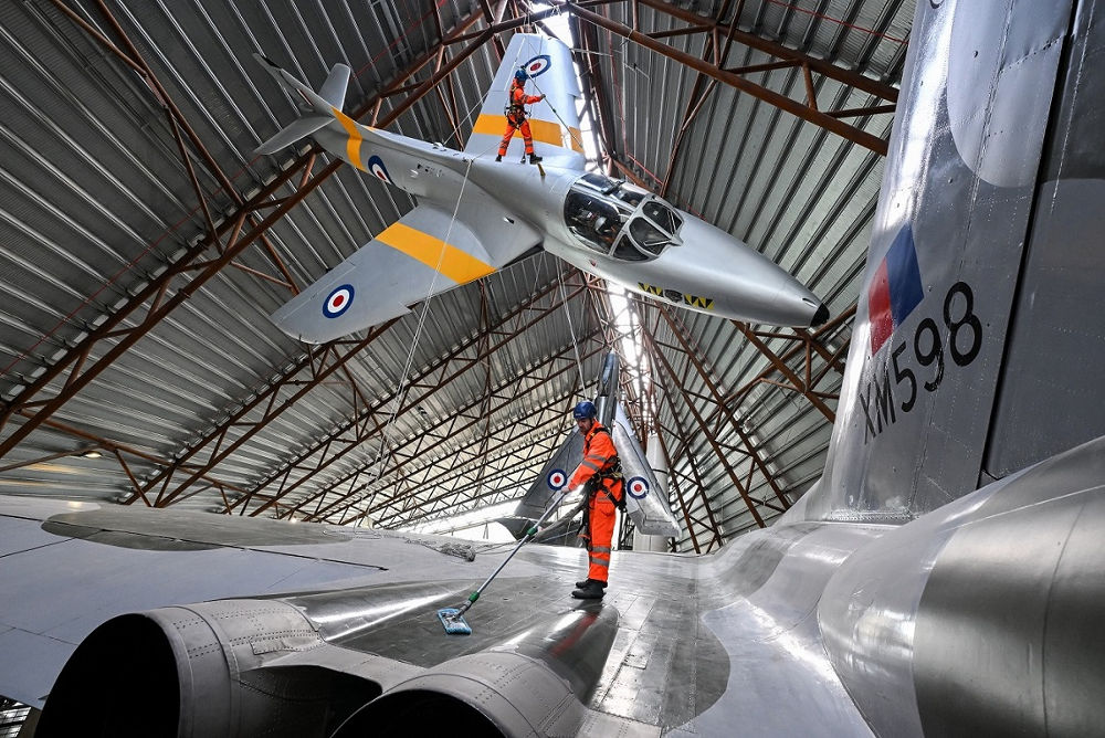 Cleaning at RAF Museum Midlands