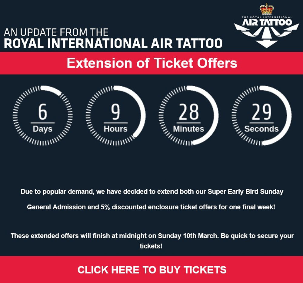 RIAT Offers extended